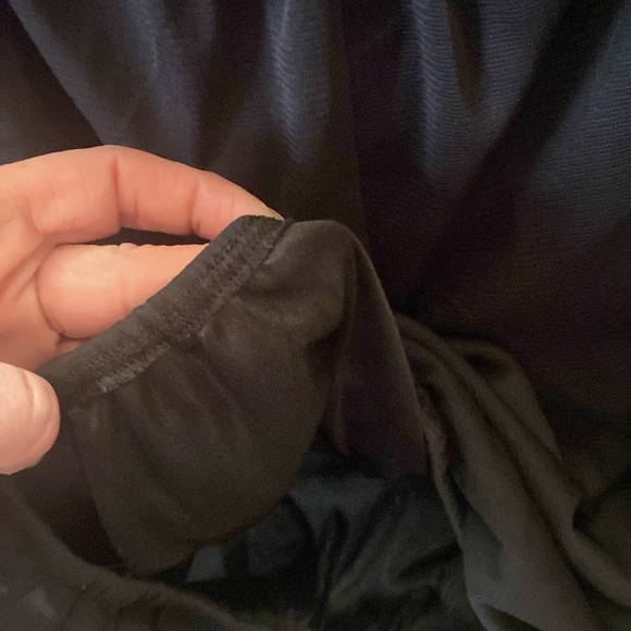 Black sheer cowl neck 3/4 sleeve blouse size small - Picture 8 of 10